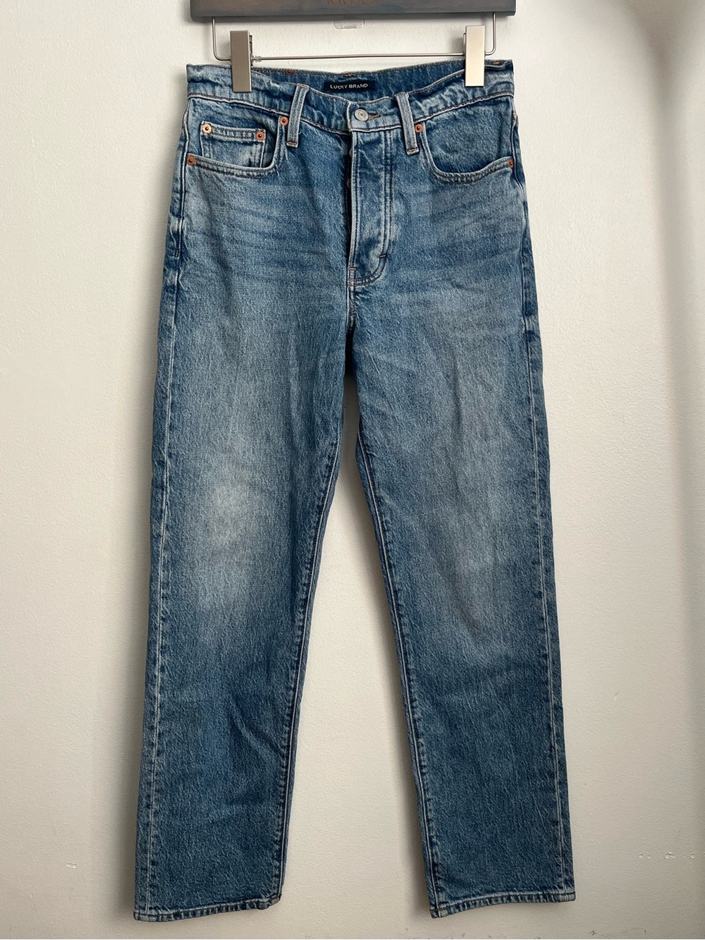 Lucky Brand 90'S Loose High Rise Straight Jeans Denim